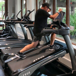 Using TRUE Fitness equipment at Frederica Golf Club.