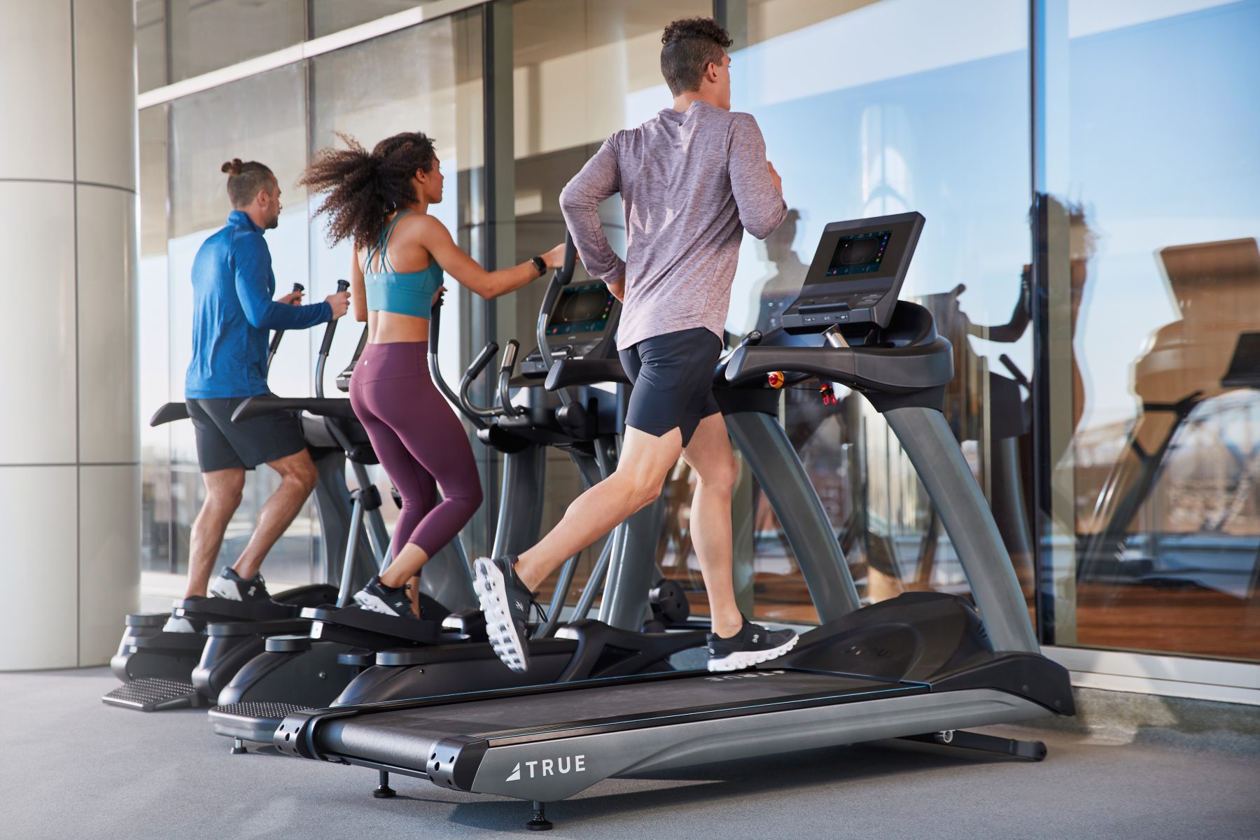 Commercial ellipticals are bing used with other equipment.